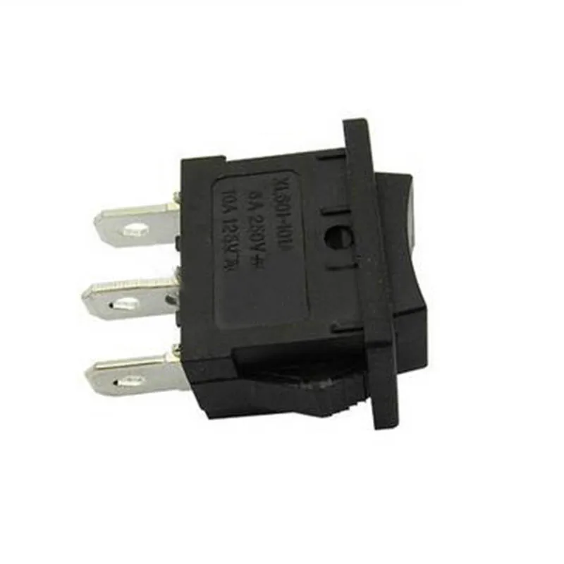 20 Buah 21*15 Mm 6A Saklar Rocker Perahu Rocker Switch 3 Pin 3 Gigi Saklar On-Off aksesoris Listrik
