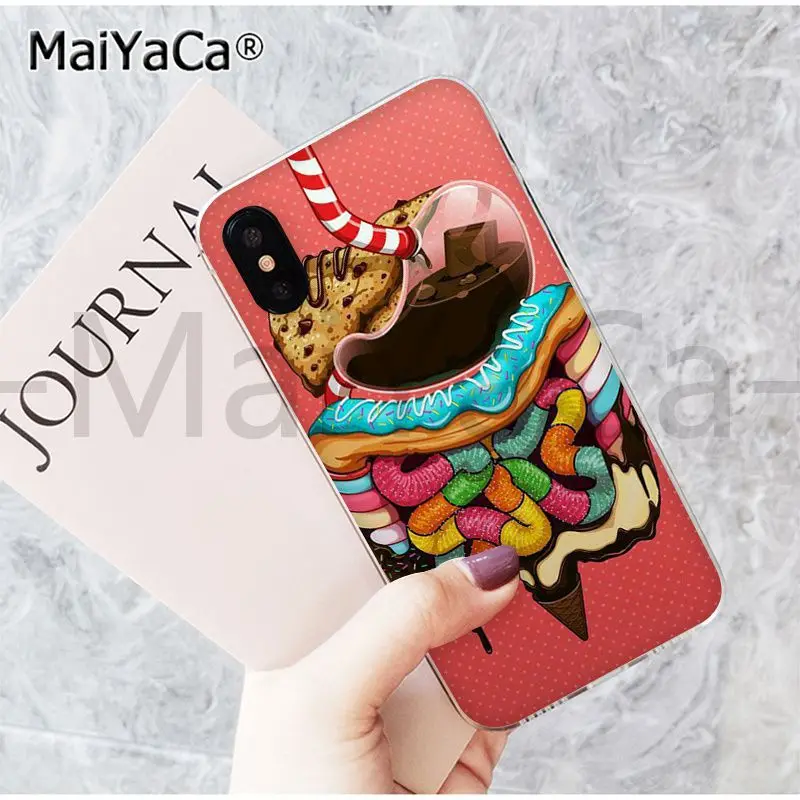 MaiYaCa Medical Human Organs Brain Meridian Kidney Art phone case for iphone 13 SE 2020 11 pro 8 7 66S Plus X 5S SE XR XS XS MAX