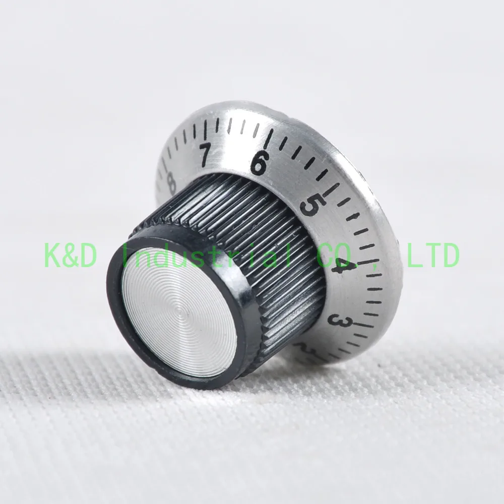 10 шт., винтажный бакелит + Алюминиевый Регулятор громкости для 6 мм вала, запчасти для усилителя электрогитары