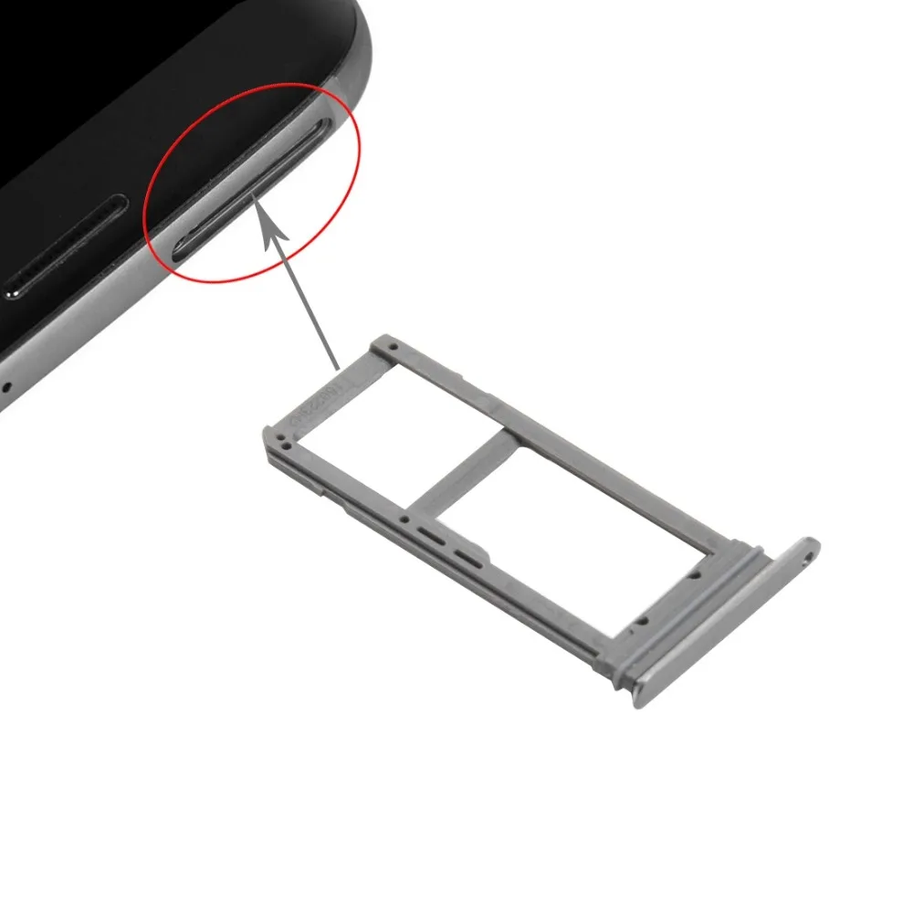 Ipartsbuy Sim Kaart Lade En Micro Sd Card Tray Vervanging Voor Galaxy S7 Edge / G935