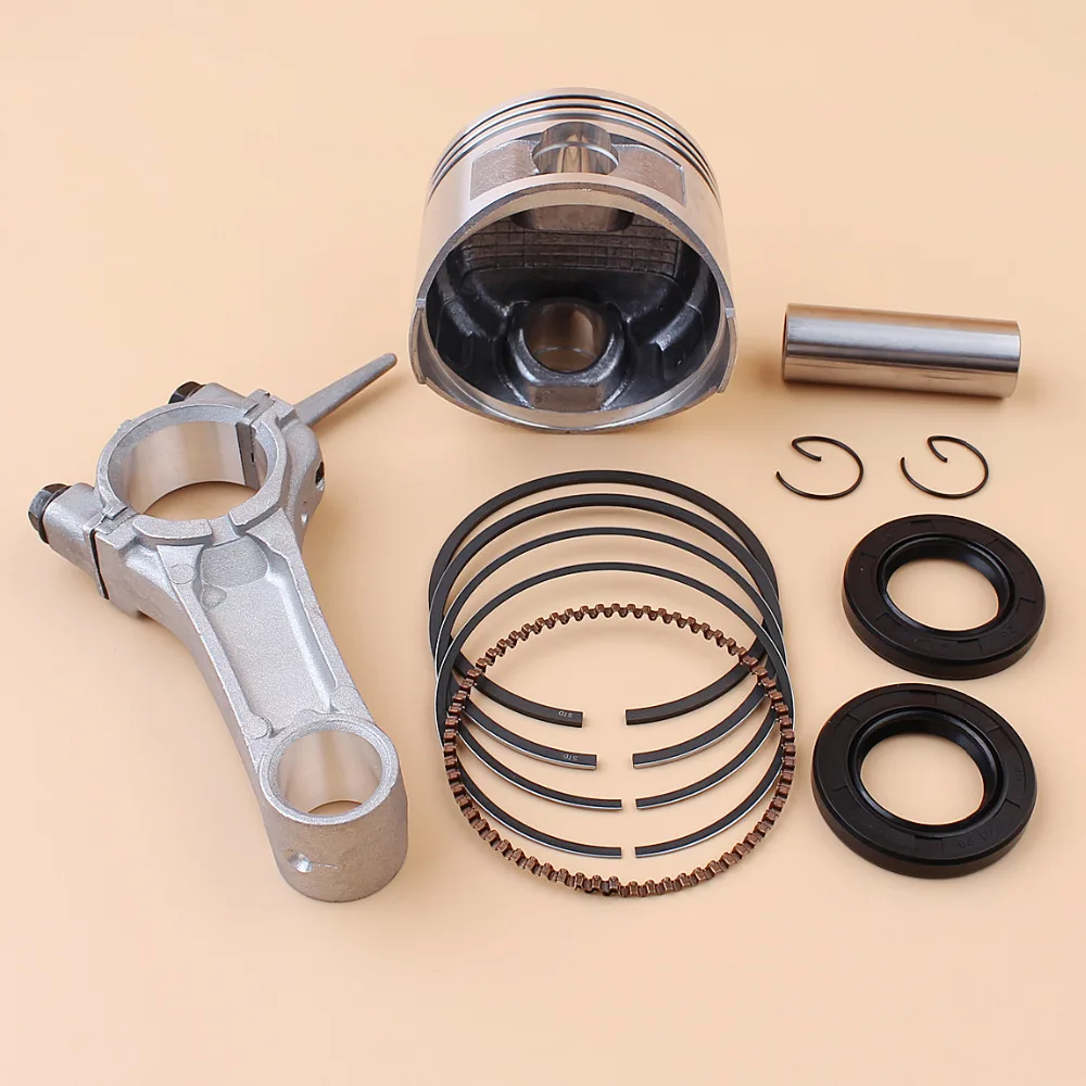 68mm Piston Rings Connecting Rod Crankshaft Oil Seal Kit For HONDA GX160 GX 160 Chinese 168F 5.5HP Engine Motor Trimmer Mower