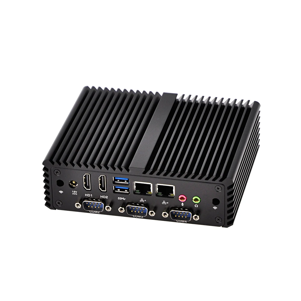 Aes Ni 4 RS232 X86 Ubuntu Linux Mini Computer Pc, Q400P.Firewall Router Os, Ventilatorloze, Dual Lan Gateway Pc