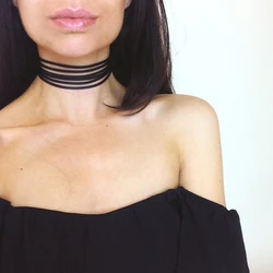 Summer 2022 Newest Fashion Jewelry Accessories White Multilayer Lace Tattoo Choker Necklace For Couple Lovers' N141