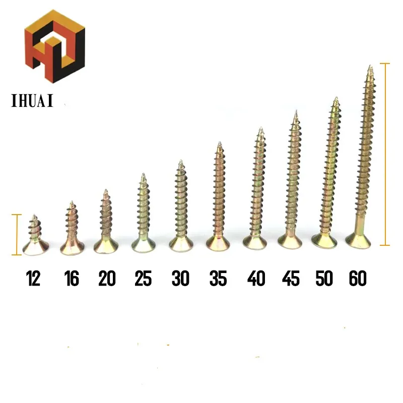 100 pcs Cross head self - tapping screw dry wall nail with hard flat head wood screw fiber nail m3.5