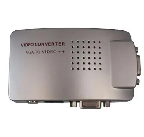 

Computer Laptop PC VGA to TV AV RCA Video S-video Converter Signal Adapter Switch Box Conversion Composite VGA to Video