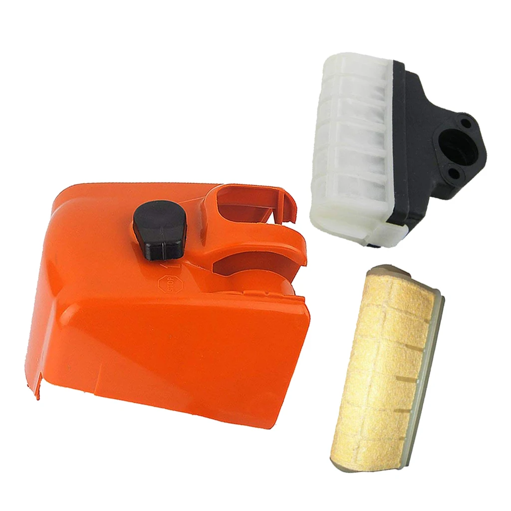 Filtro de ar com Tampa para Motosserra Stihl 021 023 Ms210 Ms230 Ms250