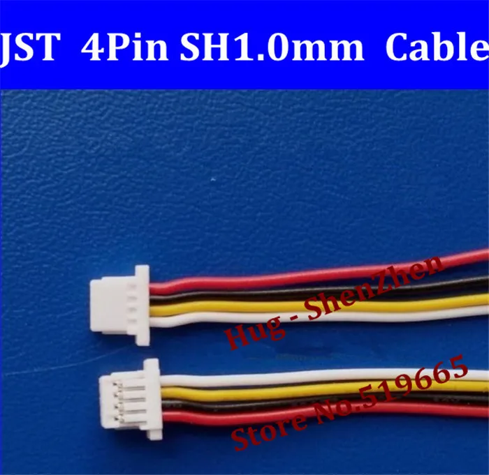 

Wholesale 100pcs Micro JST SH 1.0mm Pitch 4-Pin Female Connector with Wire 100mm 4pin jst connector