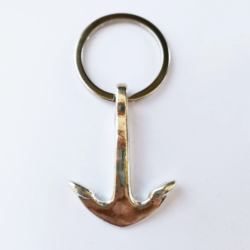 New Popular Fashion Keychain 42mm Anchor Crew Key Pendant DIY Men and Women Jewelry Car Keychain Charm Gift Commemorative Gift