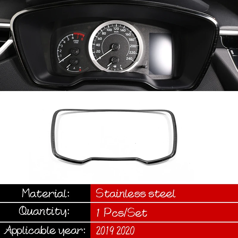 

Stainless Steel For Toyota Corolla 2019 2020 Car Accessories Dashboard Frame Decoration Cover Trim Car Sticker Styling 1Pcs