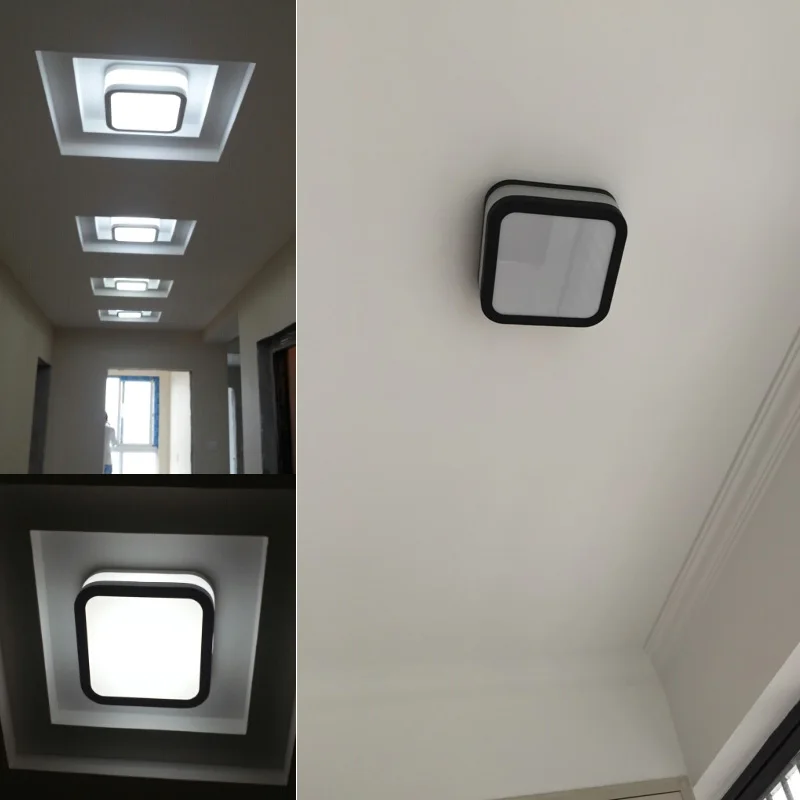 Library Square Led ceiling light luminaria for Study room Entrance balcony Corridor Porch Lamp Modern home  led work Lamparas