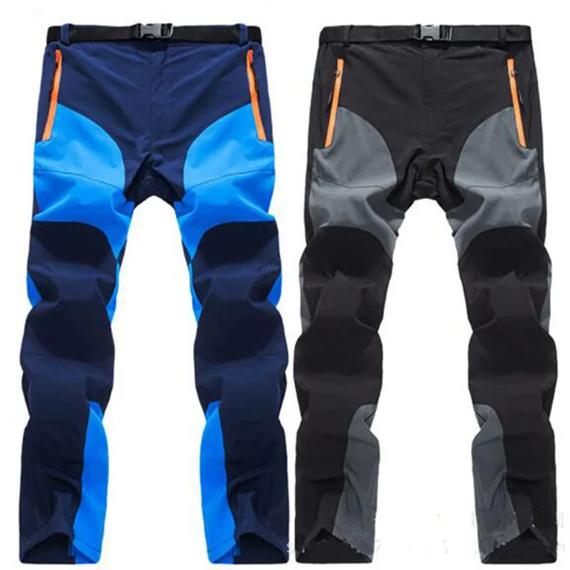 Outdoor Summer Spring Men Hiking Quick-Dry Pants Waterproof Thin Breathable Slim Trousers Climbing Fishing Sports Pants Trousers