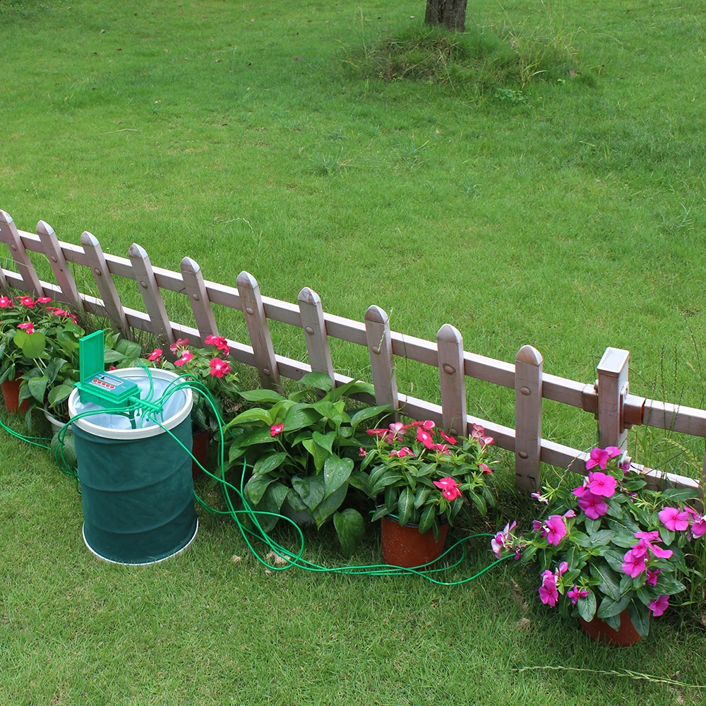 Micro Kits d'irrigation goutte-à-goutte automatique pour la maison, système d'arrosage avec contrôleur intelligent pour le jardin, utilisation intérieure de bonsaï #22018