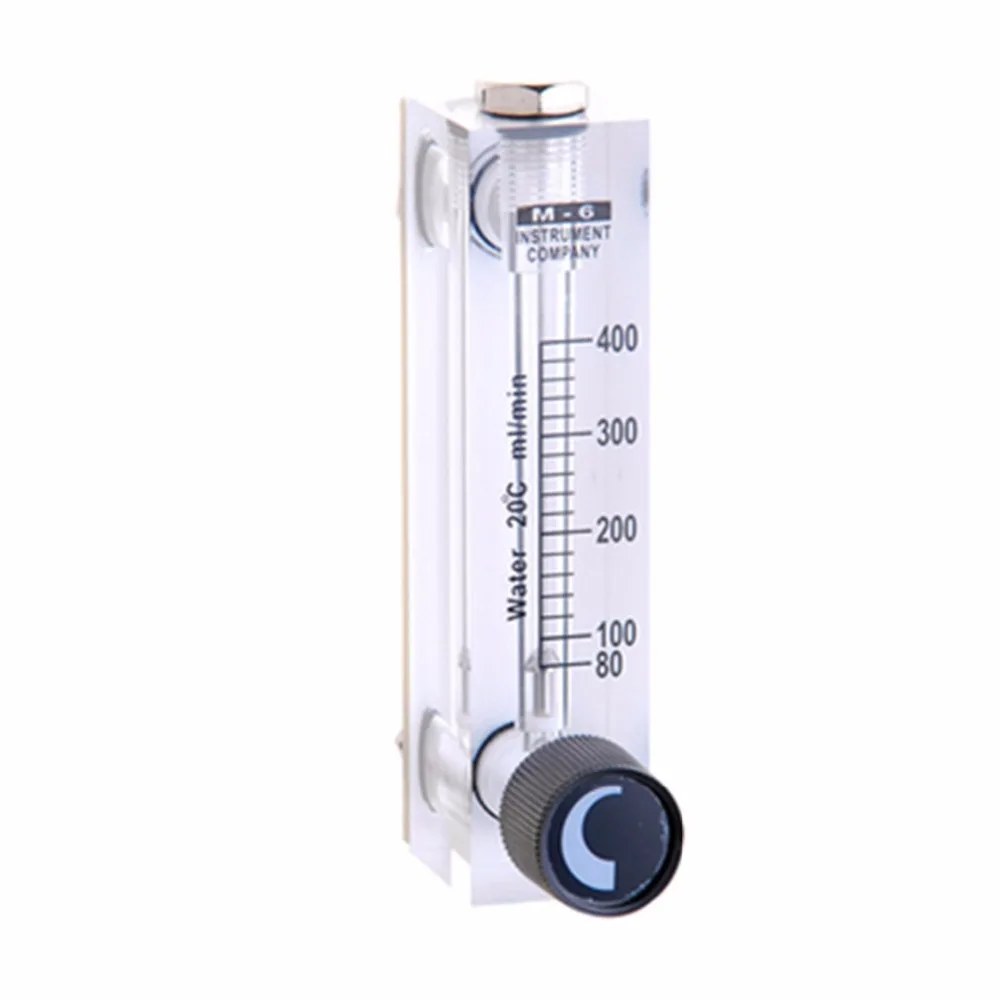 

LZT-6T 80-400ml/min Square Panel Type Liquid Flowmeter Flow Meter rotameter LZT6T Tools Flow Measuring