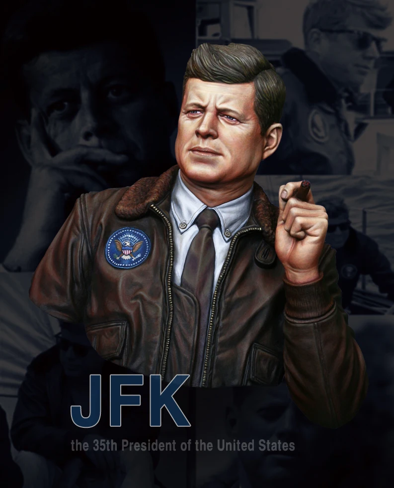 X-097 JFK Memorial Sculpture Unassembled Model Kit for Display Unassembled Sculpture for Hobbyists
