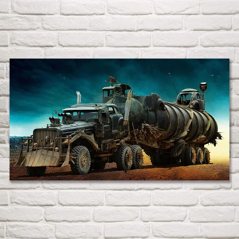 FOOCAME Mad Max Fury Road Movie Posters and Prints Living Room Art Silk Fabric Wall Painting Home Bedroom Decoration Pictures