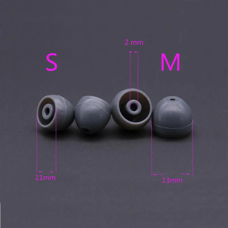 2ชิ้น/1คู่ซิลิโคนหูฟังอินเอียร์สำหรับ Shure เอียร์บัดแผ่นรองหูหมวกปลายหูฟังหูฟัง