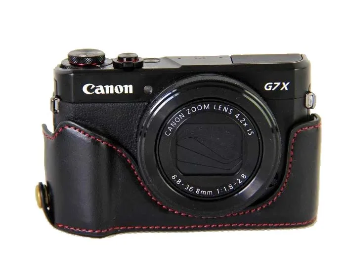 حافظة جلدية لكاميرا الفيديو ، حافظة جلدية لجهاز Canon Powershot G7XII G7X mark 2 G7X II G7X2 ، مجموعة غطاء سفلي ، مجموعة جديدة