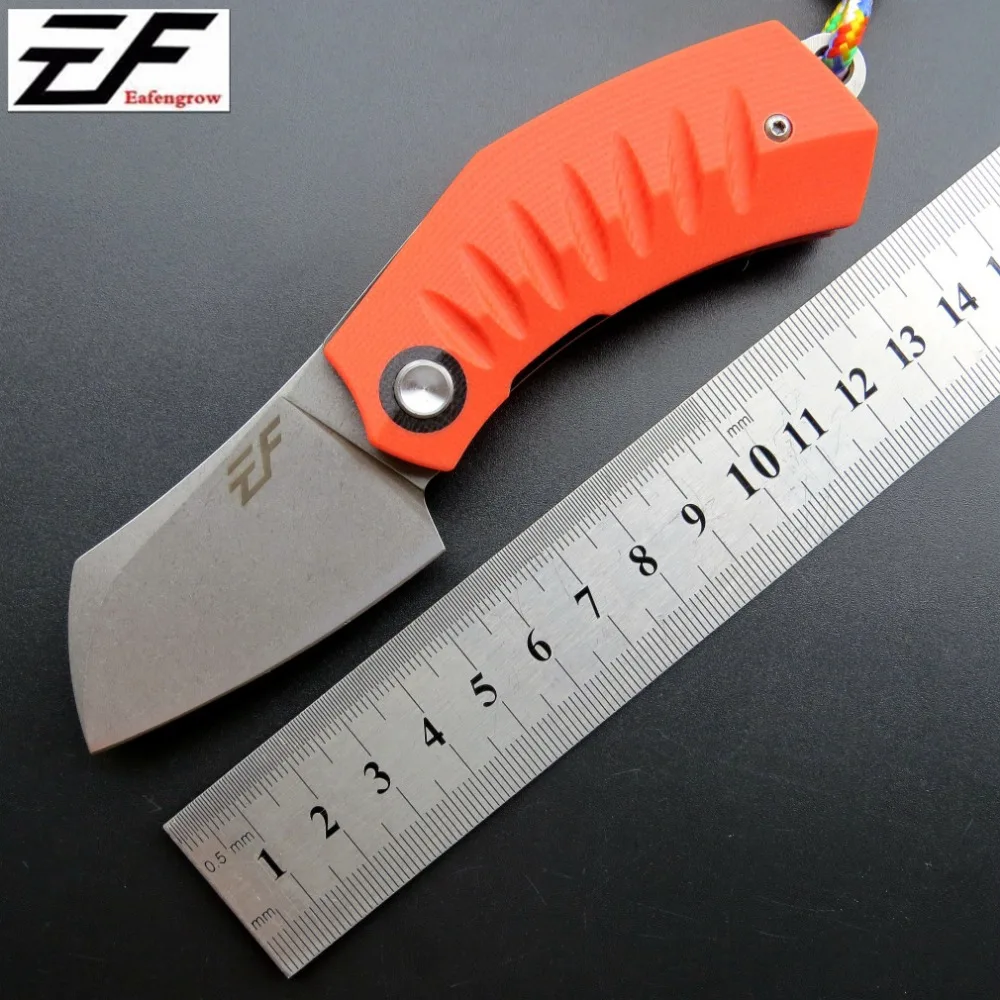 Eafengrow EF85 58-60HRC D2 Blade G10 Handle Folding knife Survival Camping tool Hunting Pocket Knife tactical edc outdoor tool