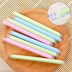 6pcs Erasable Pen Special Rubber Stick Pink Fluorescent Green Light Blue Children'S Student Stationery Gifts Office Supplies