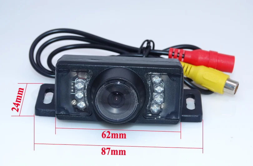 

Wire witn 7 IR lights camera colorful ccd hd image use for car rearview camera adapt into various car free shipping period