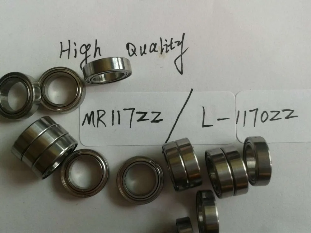 bearing MR117ZZ / L-1170ZZ 7*12*3.175 mm bearings 10pcs/lot Non-standard bearings Special bearings