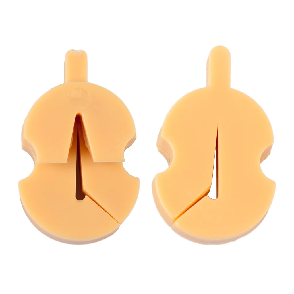 10pcs Rubber Violin Mute Fiddle Silencer  Practice   Volume Control Yellow s For  / 