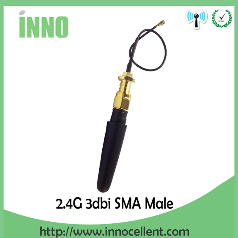 Imagem -02 - Eoth 20 Peças Antena 2.4g 23dbi Sma Macho Wlan Wifi 2.4ghz Antena Ipx Ipex Sma Fêmea Cabo de Extensão Rabo de Porco Módulo Iot Antena