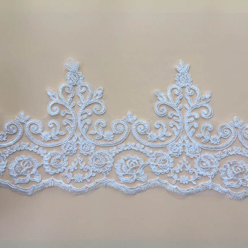 9Yards Car Bone Guipure Wedding Lace Trim Sewing Lace Accessories French Chantilly Appliques DIY Craft Sewing Decoration 2020