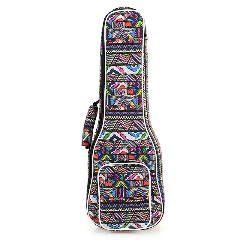 New Portable 21 23 26 inch soprano concert tenor ukulele case small bass guitar bags soft gig cover backpack lanikai colorful