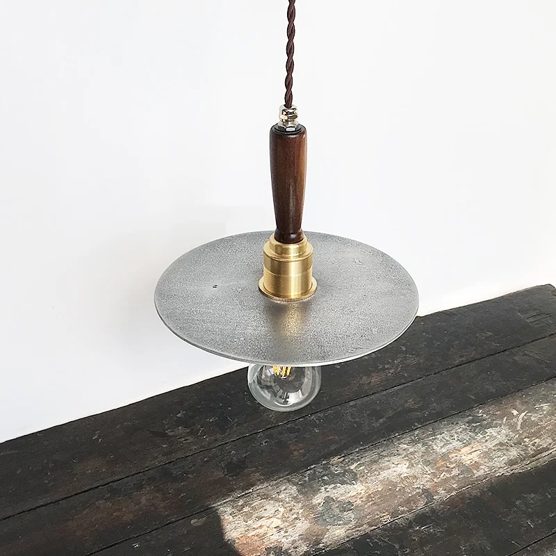 

Loft Lamp Pendant Lights Industril Vintage Light Fixtures Retro Aluminum Pending Lighting Wood Luminaires Bedroom Hanglampen