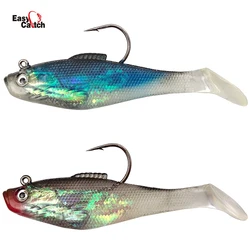 6 Pcs/Bag Fishing Lures with Fishing Hooks Jigging Soft Lure Silicone for Fish Hooks Tackle Size 6cm 8cm 10cm