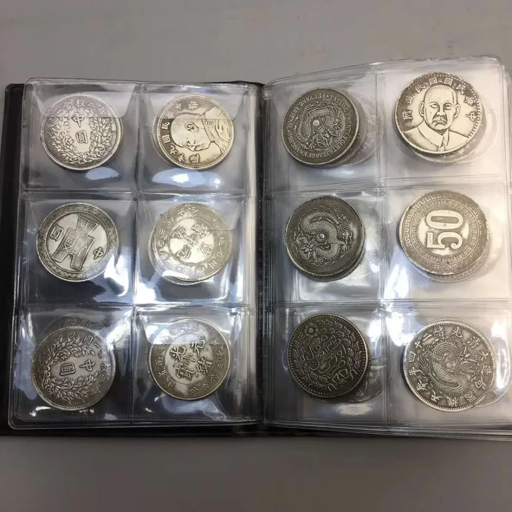 Chinese antiques collection appreciation copper (silver dollar) 60 pieces (the outer skin color is random)