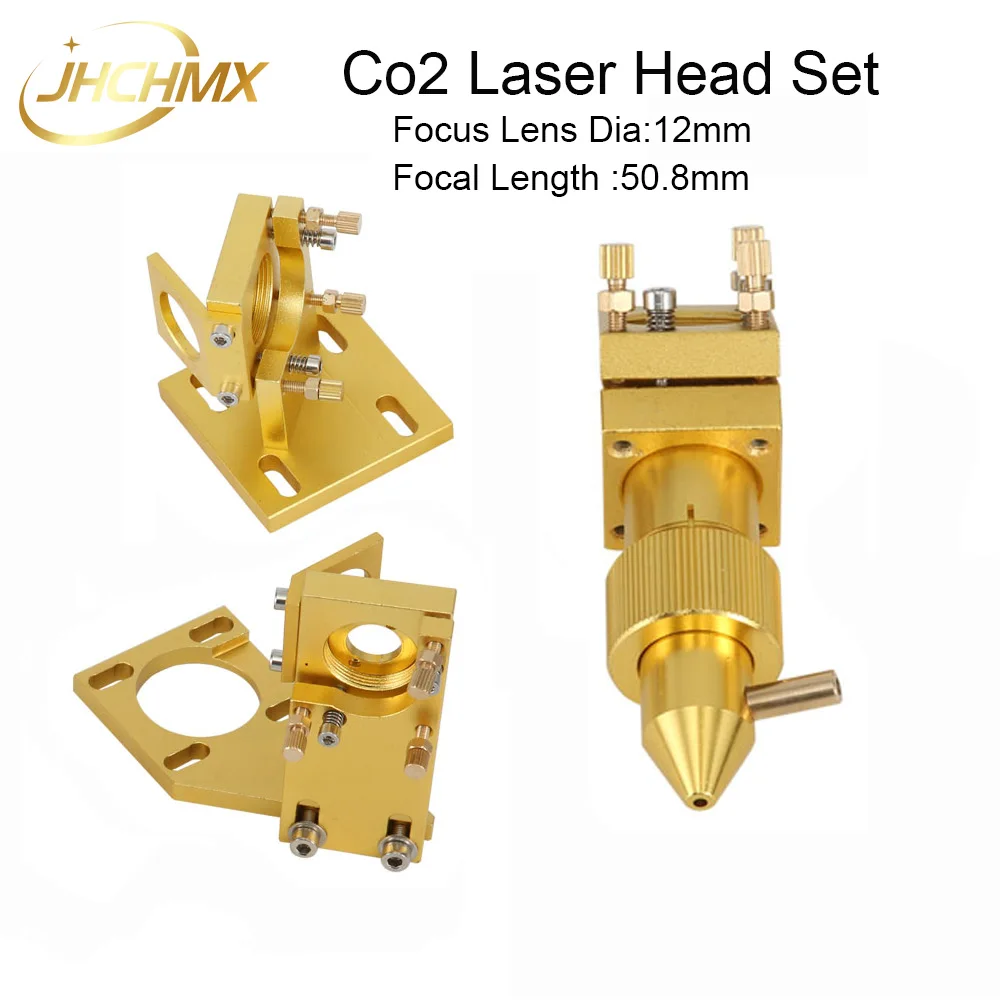 JHCHMX High Quality Co2 Laser Head Set for Model 2030 4060 K40 Small Co2 Laser Cutting Machines Co2 Laser Head Accessories