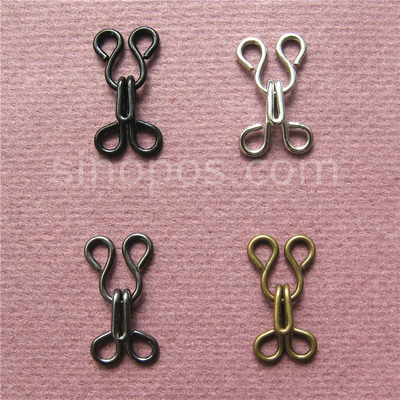 مشبك وعين معدني 23 مللي متر #4 ، للملابس والقمصان والسراويل وأبازيم نحاسية وفولاذية وإغلاق معطف العين من البرونز الأسود الفضي #3