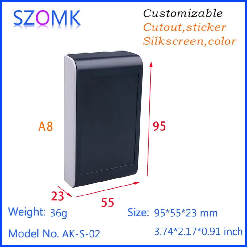 Manufacture szomk Plastic box electronics (1Pcs) 95*55*23mm Diy housing Switch ABS material box portable handheld instrument box