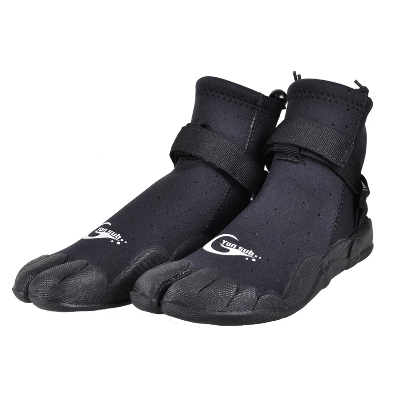 YONSUB Rubber Diving Boots para homens e mulheres, sapatos de água, esqui, surf, vadear, antiderrapante, secagem rápida, ao ar livre, 3mm