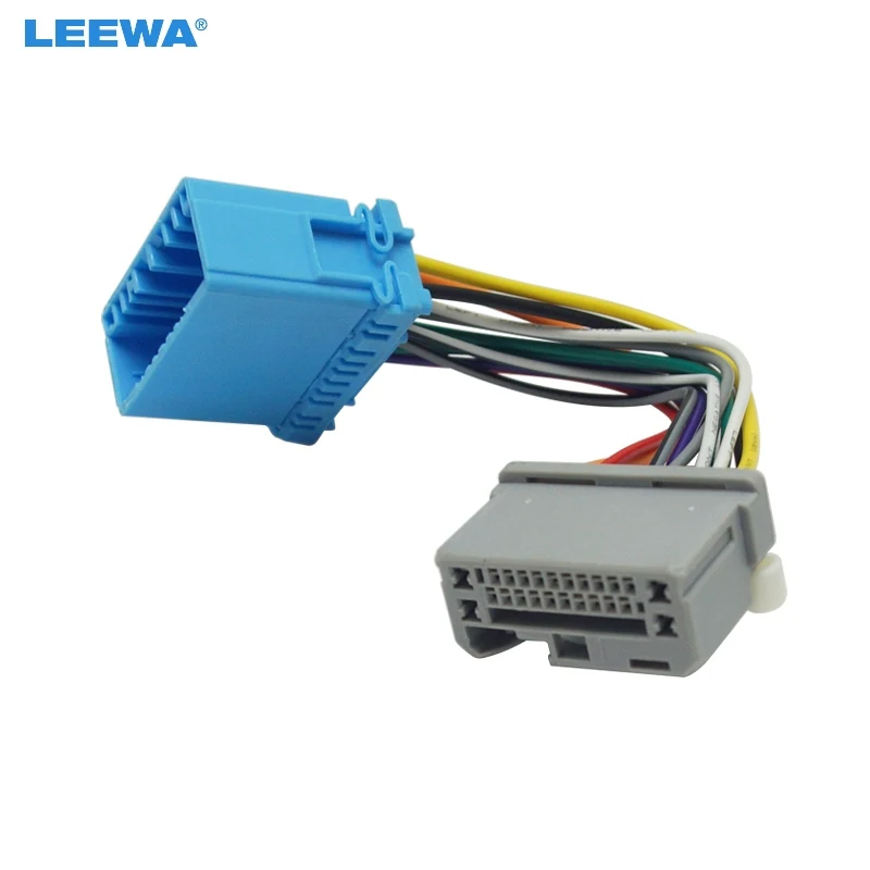 

LEEWA Car Stereo Audio Wire Cable Adapter For Honda Fit Transfer Wire Harness Convert Cable 1.3CD To 1.5CD Head Unit