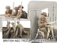 Unpainted Kit  1/35 British AEC Truck Crew - 4 figures  Uncolor Resin Figure miniature garage kit