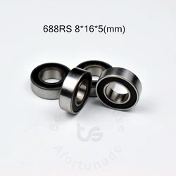 Bearing 10 Pieces 688RS 8*16*5(mm) chrome steel rubber Sealed