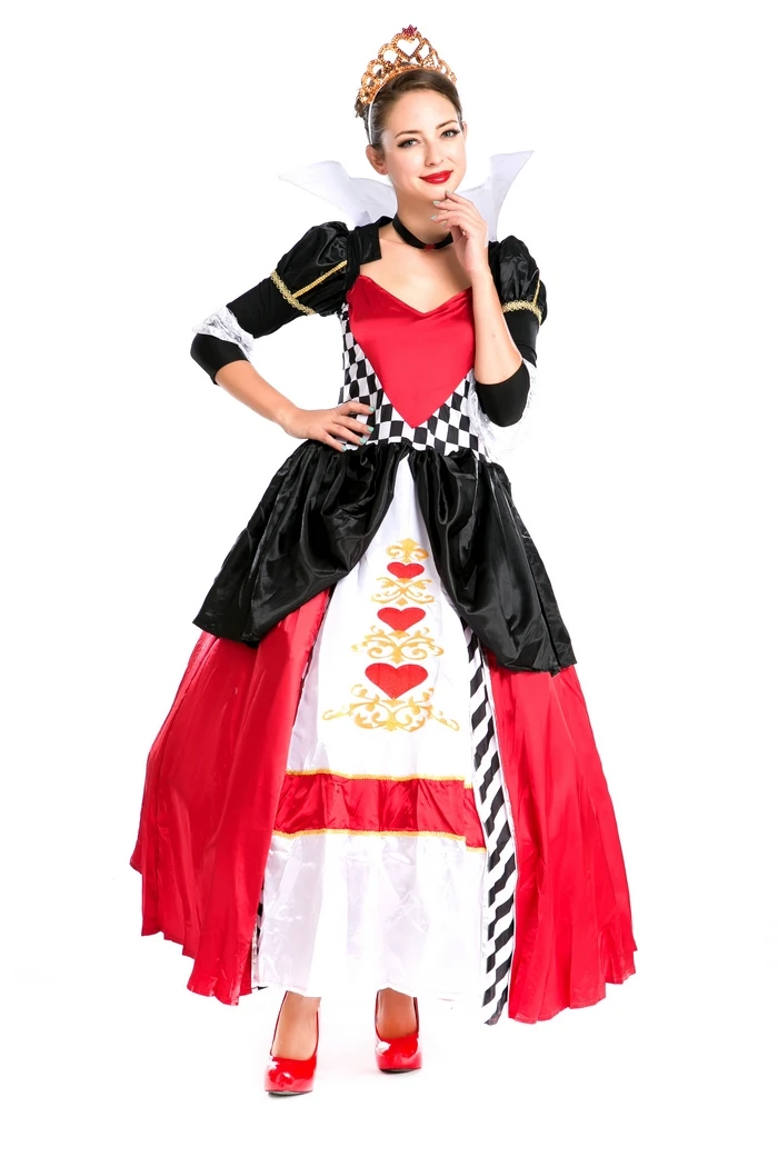 

New arrivel sexy halloween adult queen of heat cosplay costumes wholesale queen dress M4615