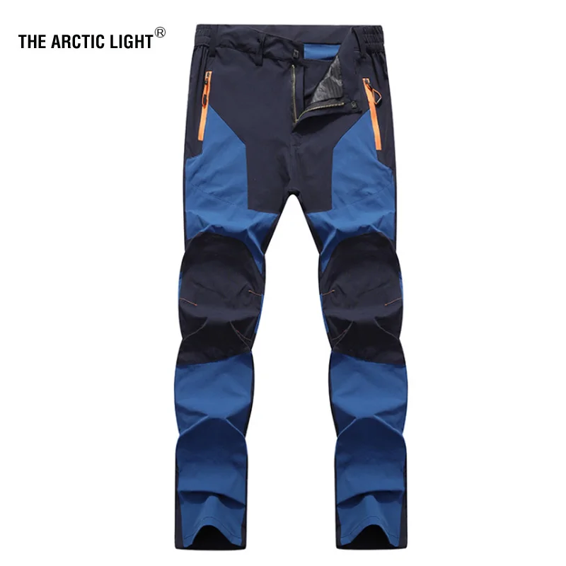 TRVLWEGO Sommer-Wanderhose für Herren, verschleißfest, Wasserspritzschutz, schnell trocknend, UV-beständig, elastisch, dünn, Campinghose
