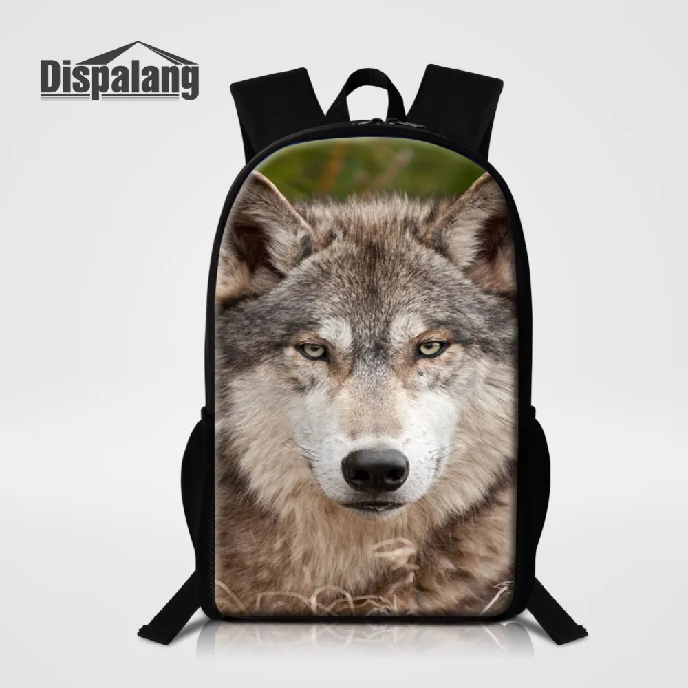 

Dispalang Women Men Backpack Wolf Animal Print School bag For Teenagers Casual Travel Bags Kids Boys Girls Schoolbag Backpack