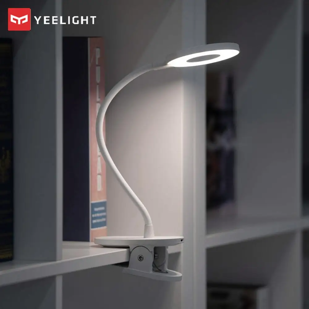 새로운 2019 Yeelight 충전식 책상 눈 보호 램프 테이블 USB 라이트 클립 조정 가능한 LED 램프