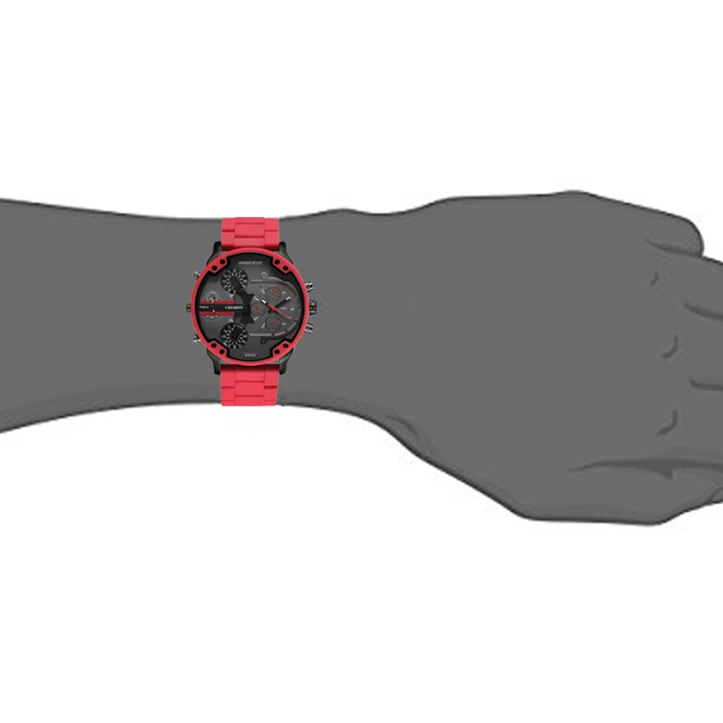 Cagarny-reloj analógico de cuarzo para hombre, accesorio de pulsera de cuarzo resistente al agua con calendario, complemento deportivo Masculino de