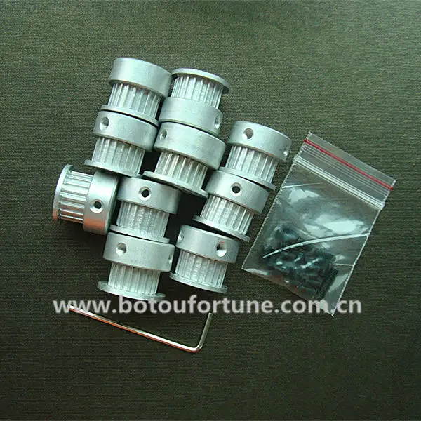 

free shipping t2.5 belt pulley 20 teeth timing pulley with 10mm width for 3D printer 10pcs a pack