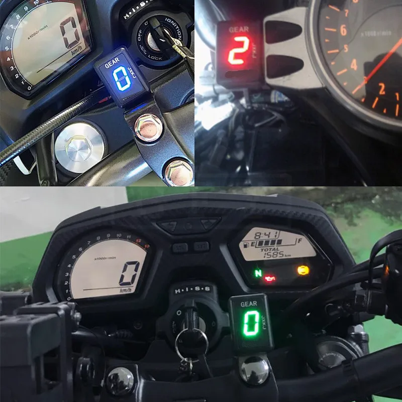 Motocicleta LCD Eletrônica 1-6 Nível Indicador de Marcha Digital Medidor de Engrenagem Para Suzuki B-Rei bking 2008- 2012 Gladius GZ125 GZ 125