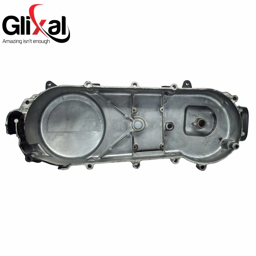 Glixal Left Side Crankcase CVT Belt Cover for Chinese GY6 125cc 150cc 157QMJ Engine ATV Go-Kart Scooter Moped (Long case)