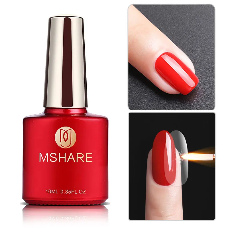 MSHARE – couche de finition trempée anti-rayures, vernis à ongles Gel sans lingette