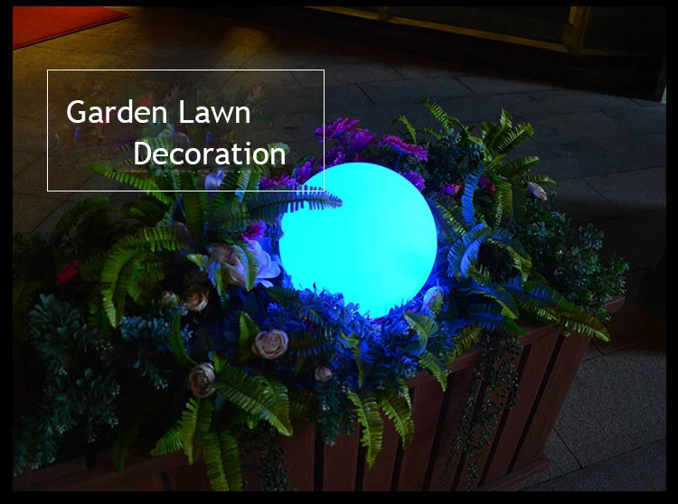 Rechargeable Remote Control LED Ball Night Lights Indoor Home Table Lamp Garden Lawn Wedding Party KTV Bar New Year Decoration