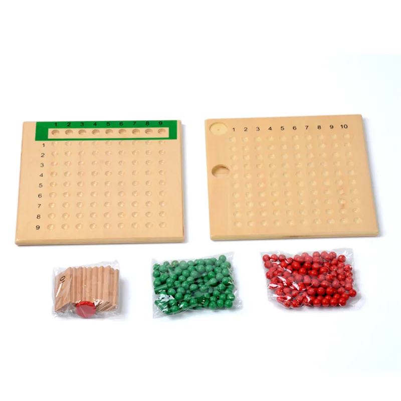 Baby Speelgoed Montessori Vermenigvuldiging Divisie Kralen Board Toevoeging Aftrekken Strip Stempel Spel Math Kralen Brinquedos Juguetes